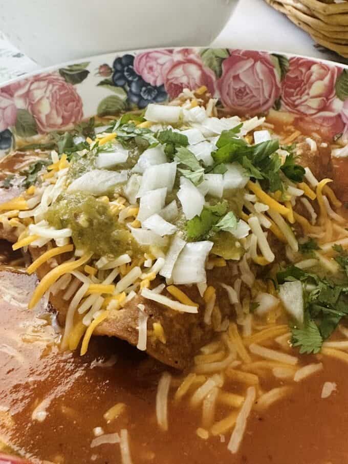 close up of copycat chico's tacos!