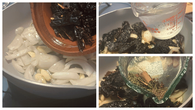 collage of building the salsa negra