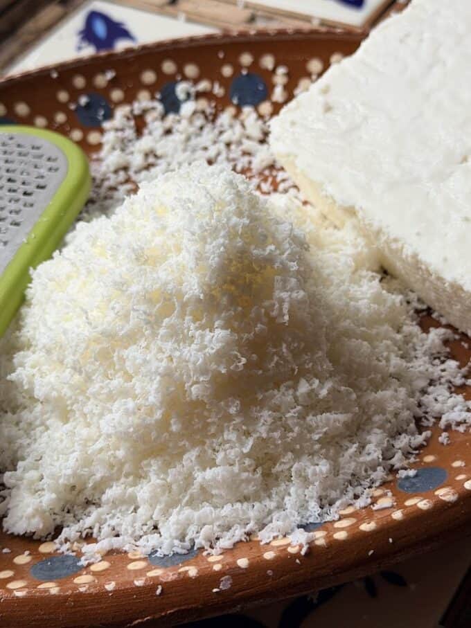 cotija cheese grated